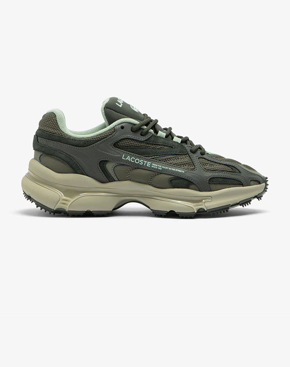 Lacoste Men''S Shoes L003 2K24 125 2 L003 2K24 125 2 Sma Men Sports Shoes Shoes Khaki Synthetic,Fabric 37 49Sma0008Kl1 0000 Male Shoes Khaki