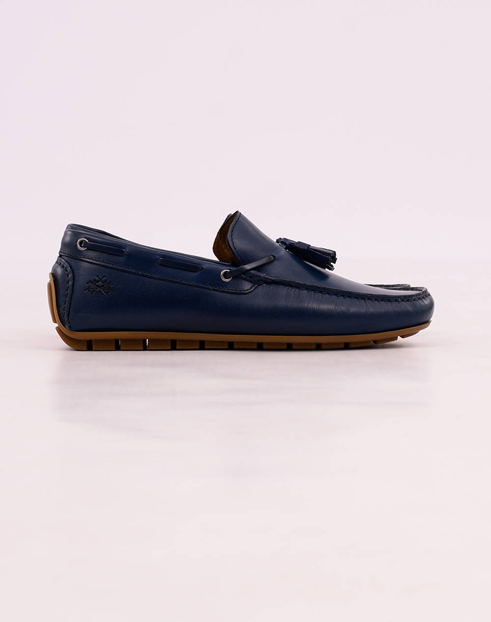 La Martina Men''S Shoes Canyon Blue Men Footwear Moccasins Blue Leather 3Lfm251061 3500 000 Male Moccasins Blue