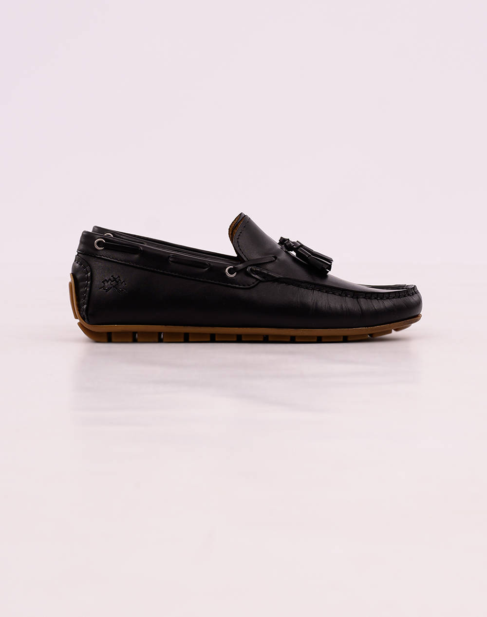 La Martina Men''S Shoes Canyon Black Men Footwear Moccasins Black Leather 3Lfm251061 3520 000 Male Moccasins Black
