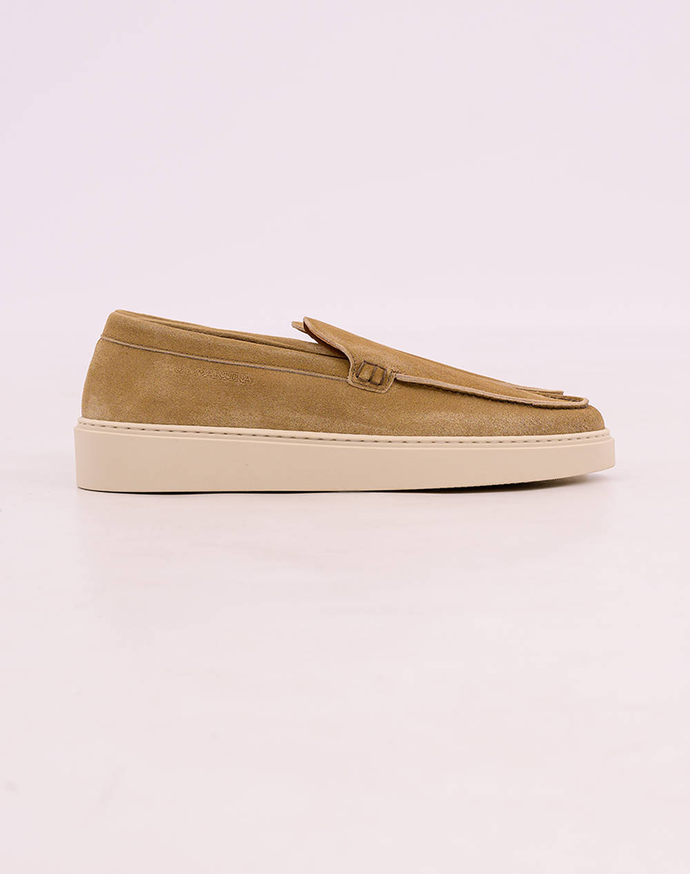 La Martina Men''S Shoes Delave Cognac Men Footwear Moccasins Biege Suede 3Lfm251012 3130 000 Male Moccasins Biege