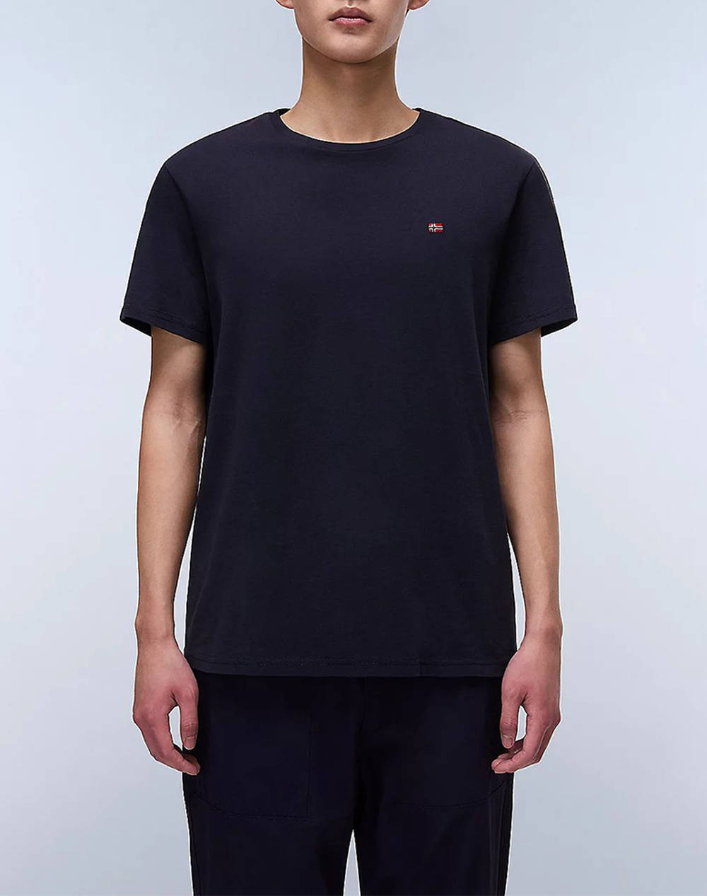 I Am A Salt Of Napapijri Men Clothes T Shirts & Sweatshirts T Shirts Navyblue Cotton Np0A4H8D Np176 Male T-Shirts Blue