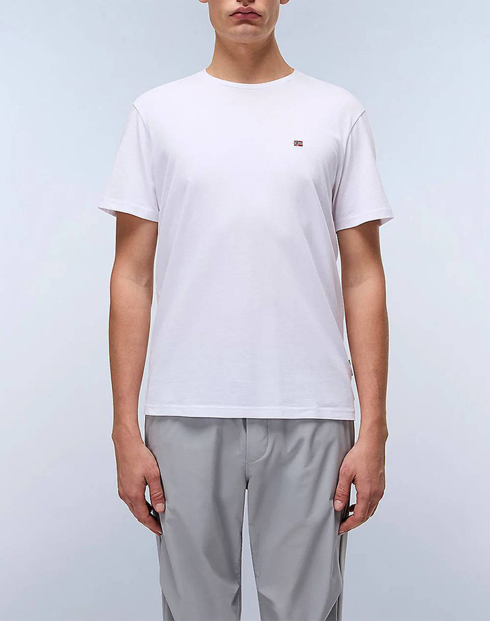 I Am A Salt Of Napapijri Men Clothes T Shirts & Sweatshirts T Shirts White Cotton Np0A4H8D Np002 Male T-Shirts