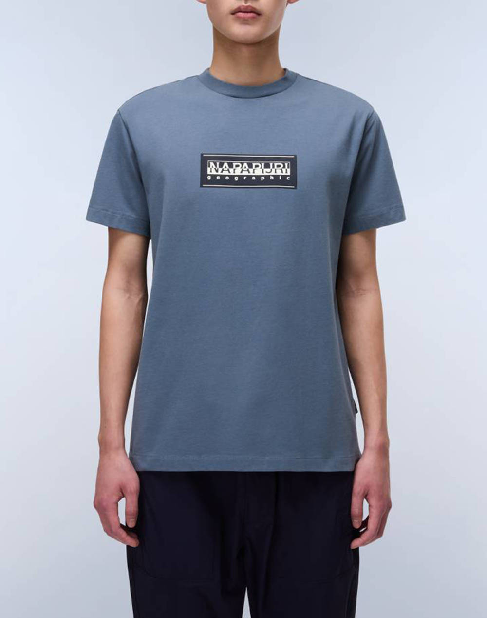 Paper S Box Logo Ss Men Clothes T Shirts & Sweatshirts T Shirts Gray Cotton Np0A4I3L Npg1Y Male T-Shirts