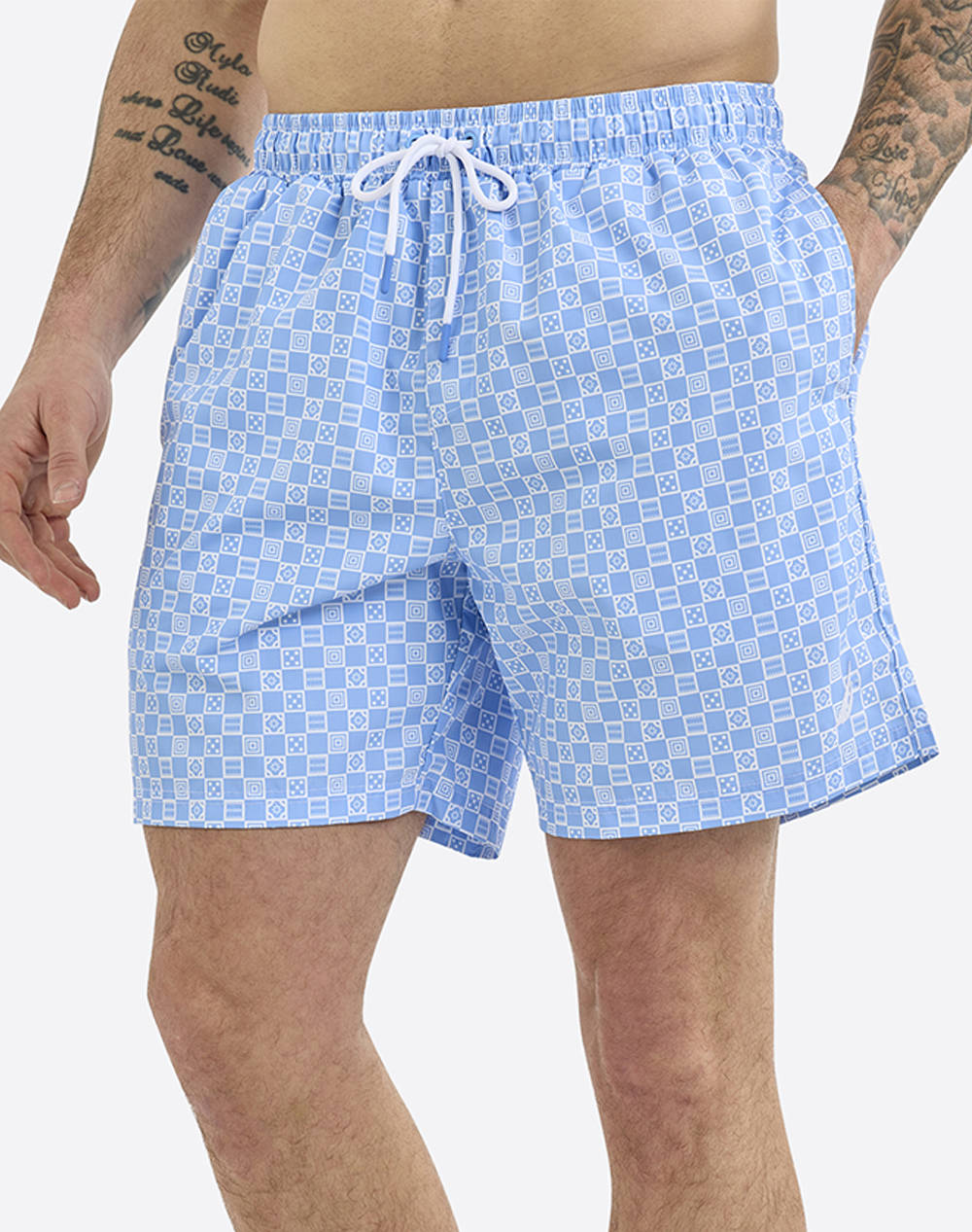 Nautica Swimwear Penryn 6 Swim Short Men Clothes Swimwear Shorts Lightblue Synthetic 3Ncn1R02980 483 Male Shorts Blue