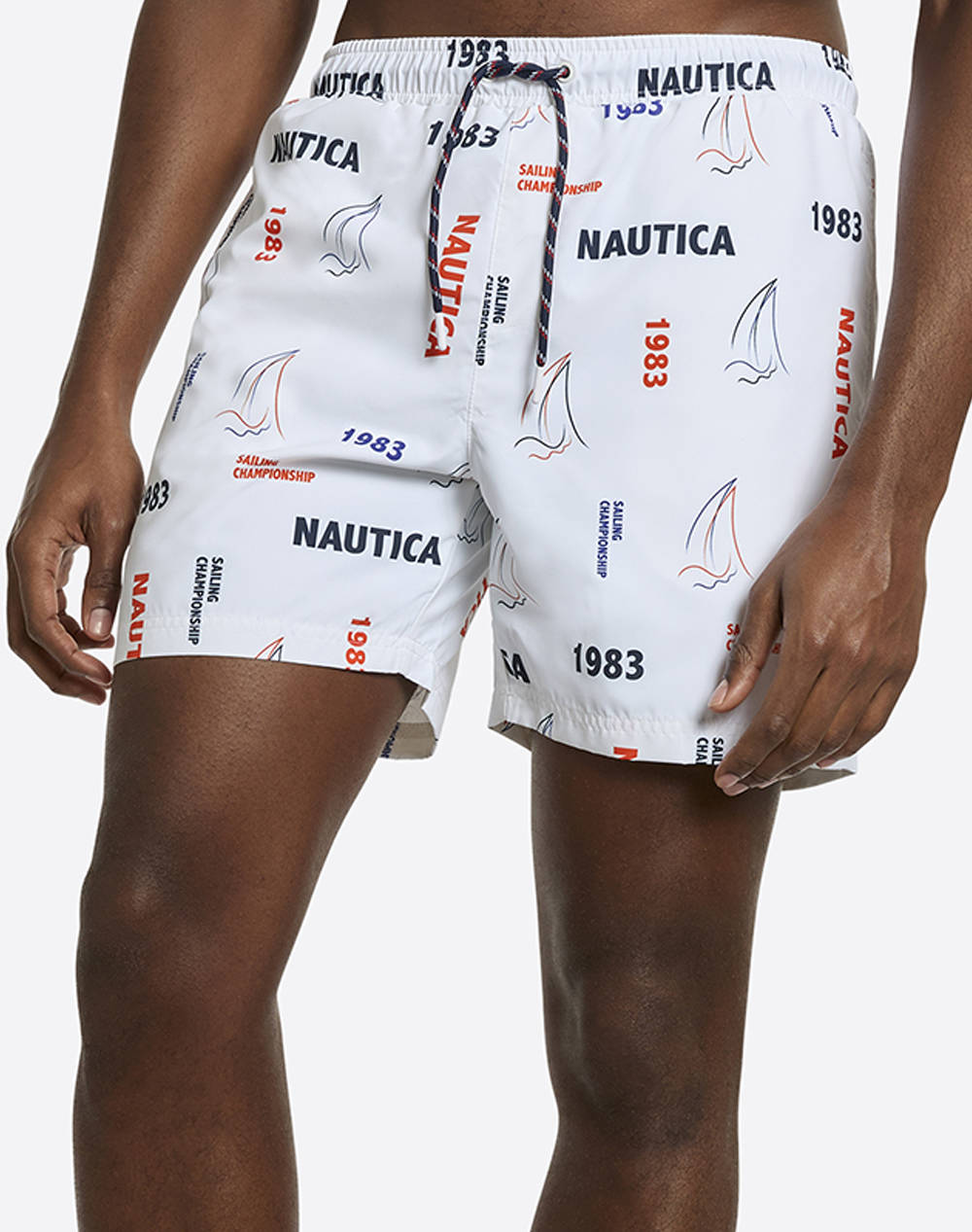 Nautica Swimwear Vladimir 6 Swim Short Men Clothes Swimwear Shorts White Synthetic 3Ncn1R02895 908 Male Shorts