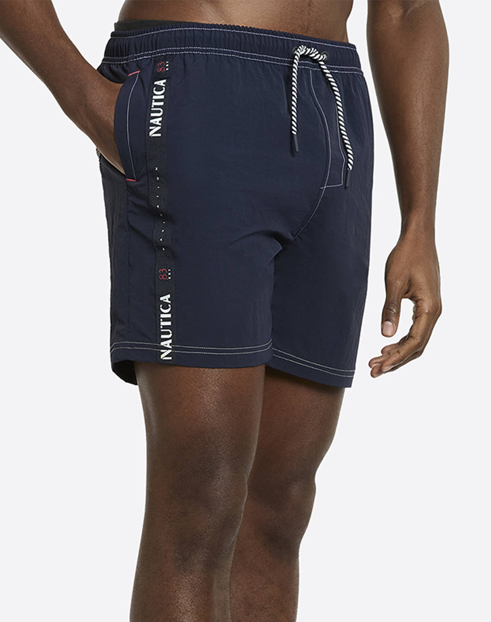 Nautica Swimwear Livingstone 6 Swim Short Men Clothes Swimwear Shorts Navyblue Synthetic 3Ncn1R03013 459 Male Shorts Blue