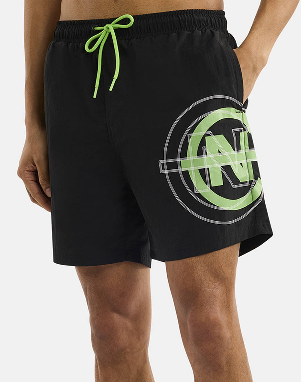 Nautica Swimwear Crumlin 6 Swim Short Men Clothes Swimwear Shorts Black Synthetic 3Ncn7R02882 011 Male Shorts Black