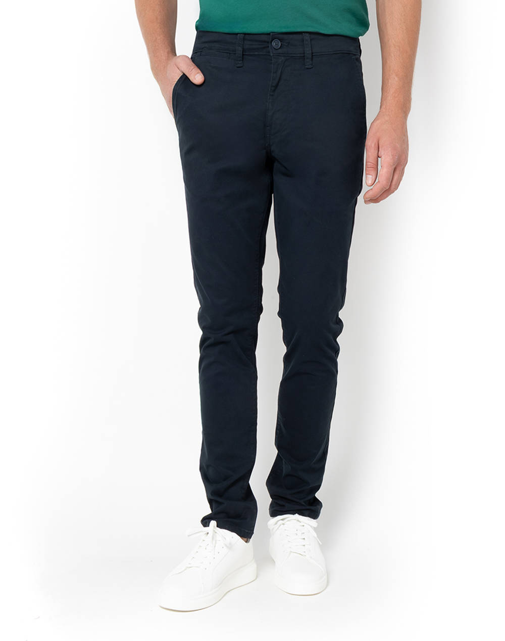 Nautica Pants Men Clothes Trousers Chinos Navyblue Cotton 3Ncp99380 4Nv/444 Male Chinos Blue