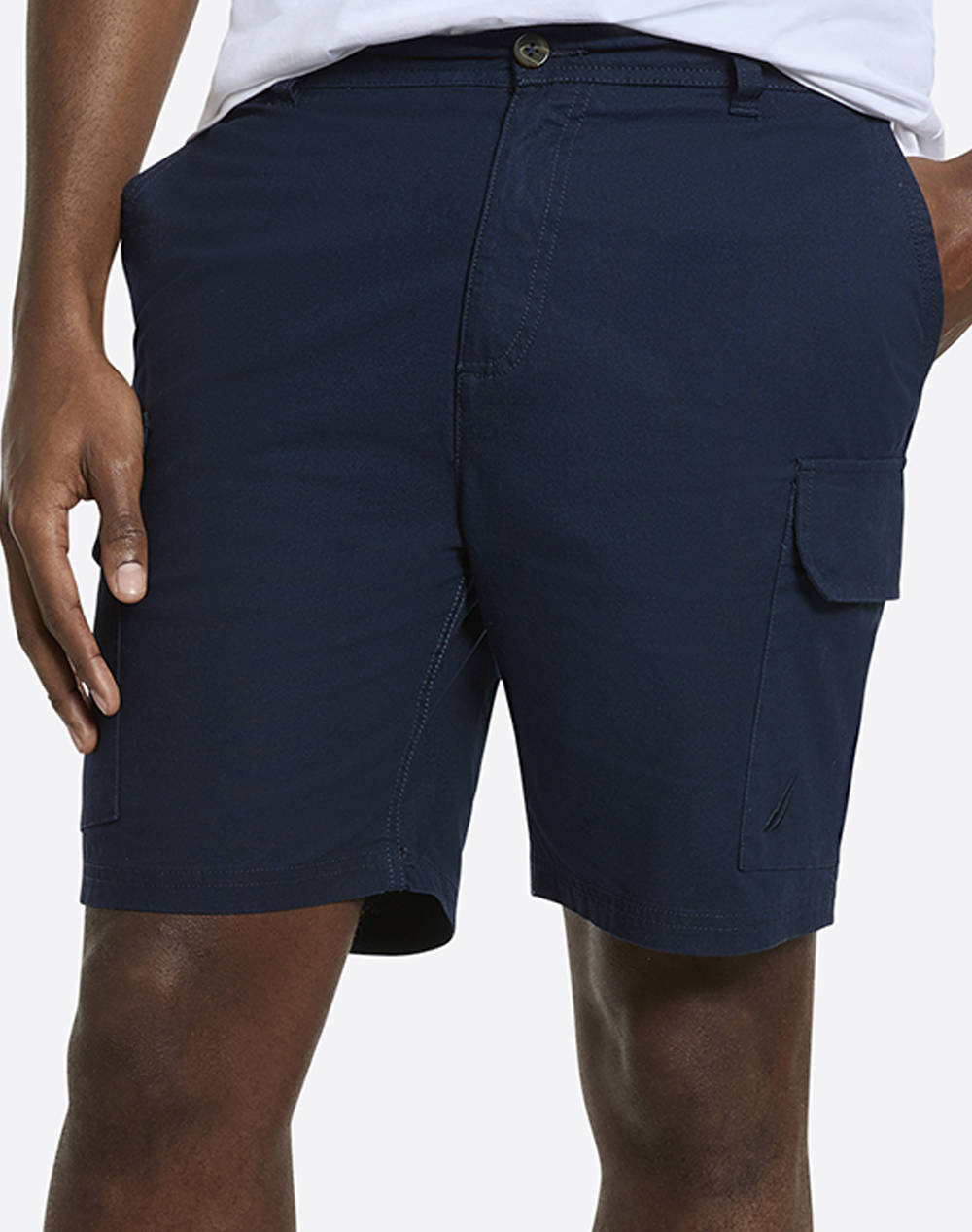 Nautica Bermuda/Shorts Bartholomew Cargo Short Men Clothes Shorts/Bermudas Cargo Navyblue Cotton,Elastic 3Ncn1R03002 459 Male Cargo Blue