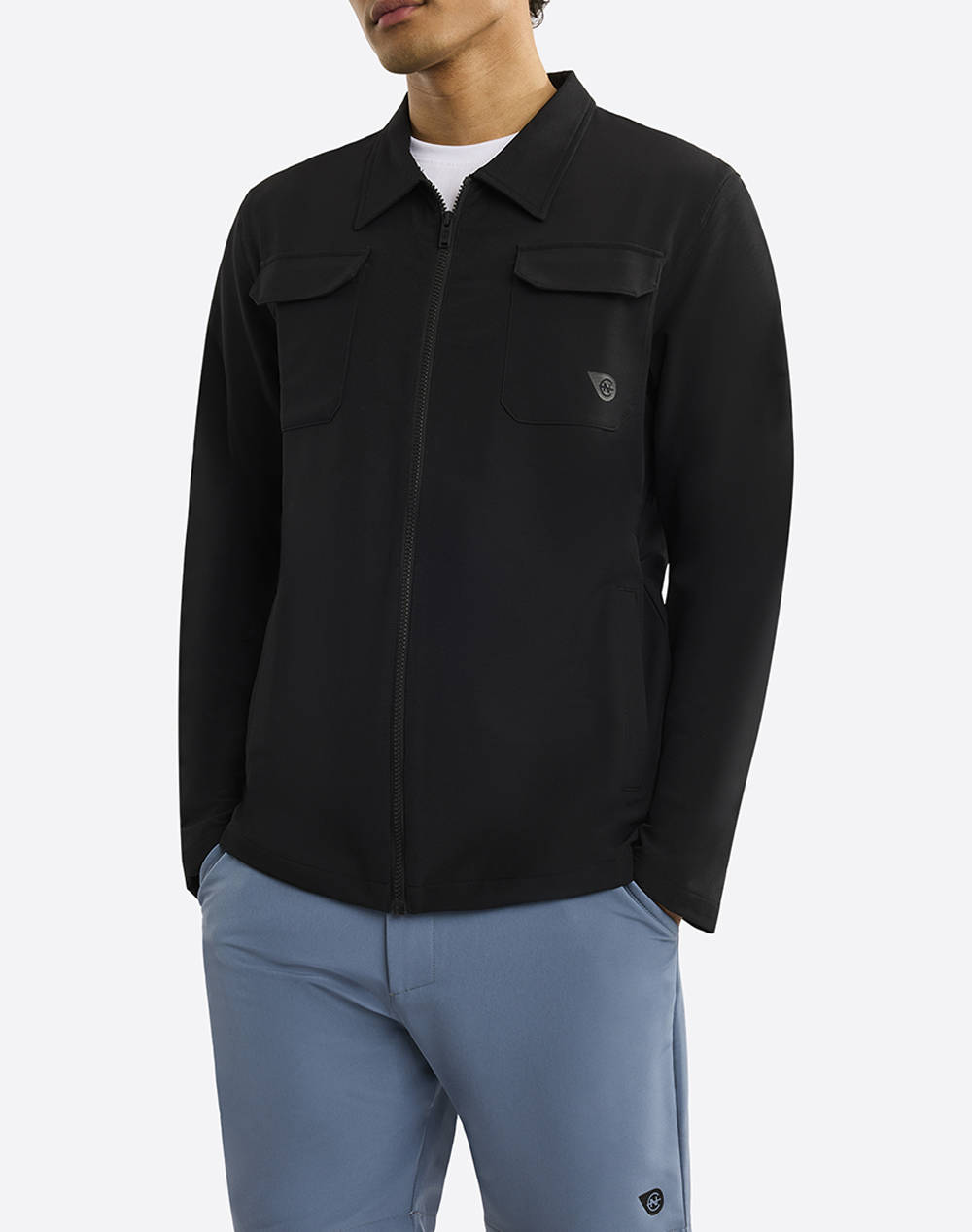 Nautica Jacket Newtown Jacket Men Clothes Outerwear Jackets Black Synthetic 3Ncn7R02866 011 Male Jackets Black