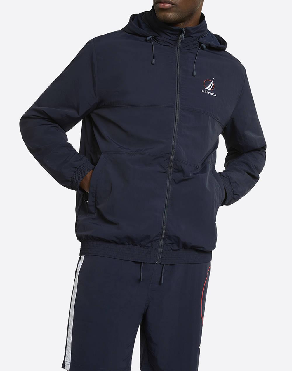 Nautica Jacket Eckert Fz Jacket Men Clothes Outerwear Jackets Navyblue Synthetic 3Ncn1R02897 459 Male Jackets Blue