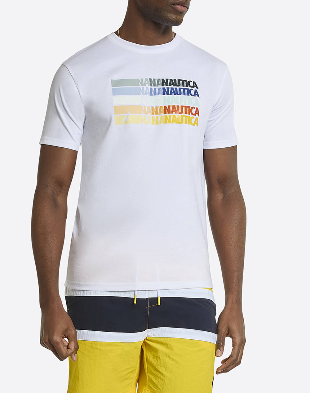 Nautica T Shirt Ss Artis T Shirt Men Clothes T Shirts & Sweatshirts T Shirts White Cotton,Fabric 3Ncn1R02910 908 Male T-Shirts