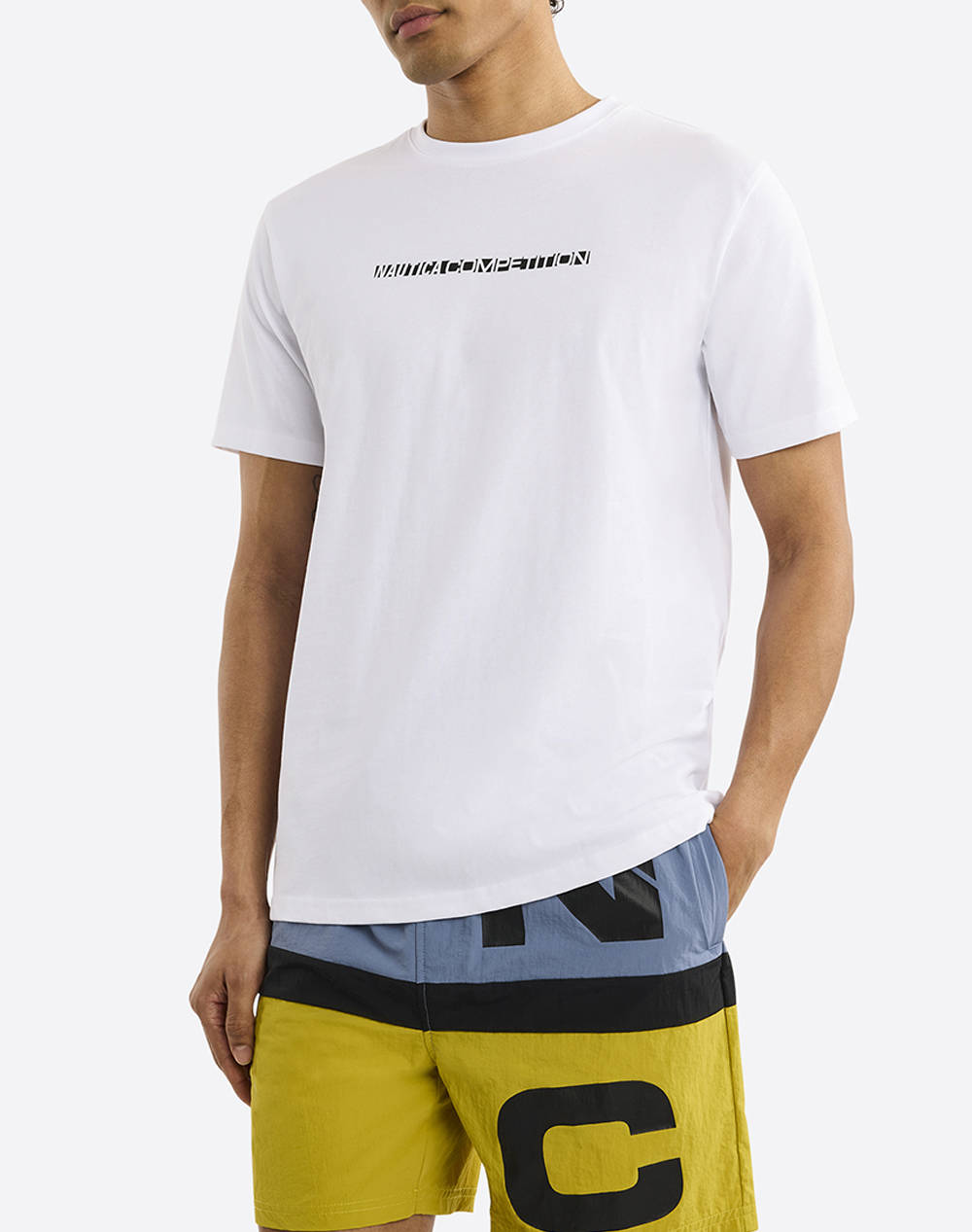 Nautica T Shirt Ss Miltown T Shirt Men Clothes T Shirts & Sweatshirts T Shirts White Cotton,Fabric 3Ncn7R02861 908 Male T-Shirts