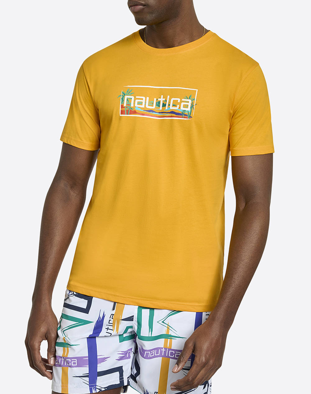 Nautica T Shirt Ss Aruba T Shirt Men Clothes T Shirts & Sweatshirts T Shirts Orange Cotton,Fabric 3Ncn1R02955 722 Male T-Shirts