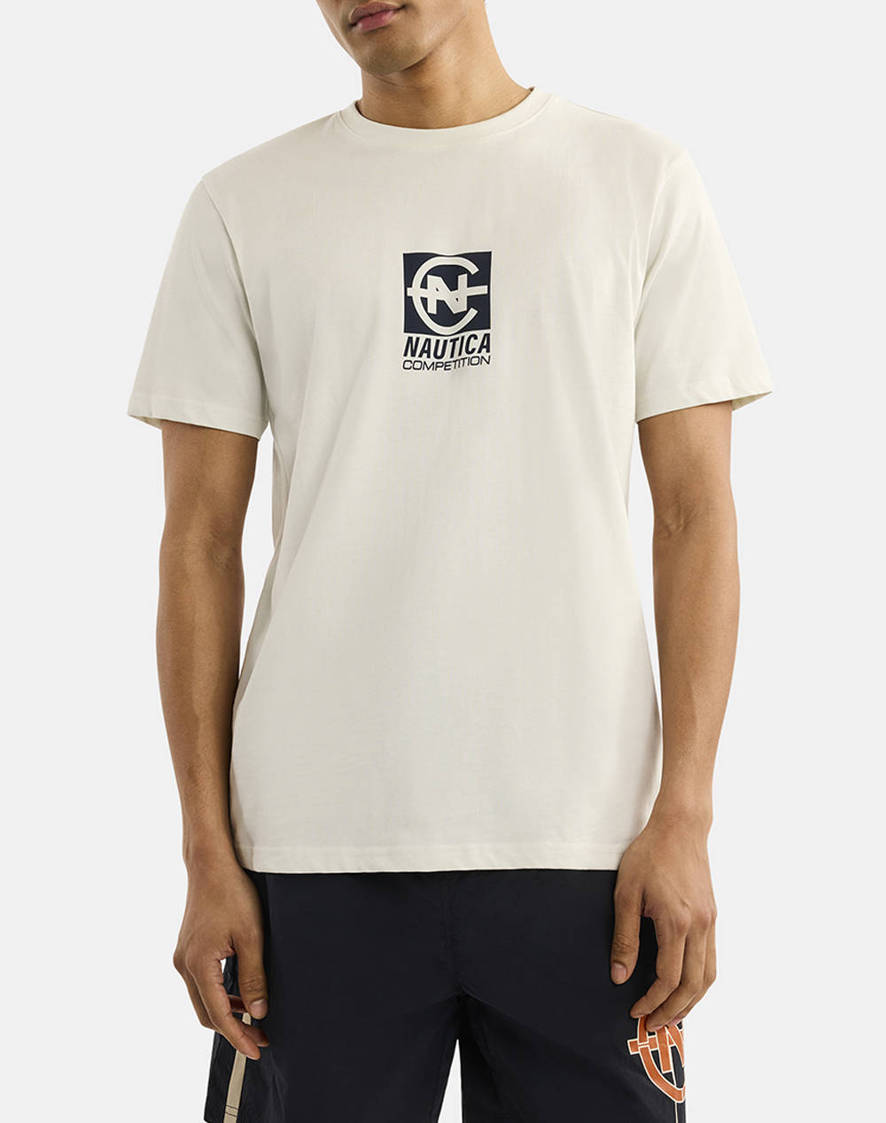 Nautica T Shirt Ss Fermoy T Shirt Men Clothes T Shirts & Sweatshirts T Shirts Offwhite Cotton,Fabric 3Ncn7R02878 904 Male T-Shirts