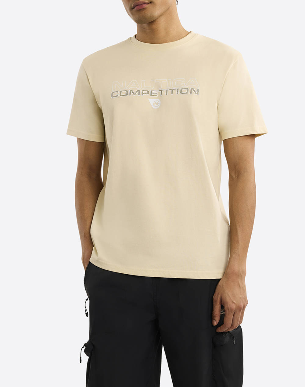 Nautica T Shirt Ss Effin T Shirt Men Clothes T Shirts & Sweatshirts T Shirts Biege Cotton,Fabric 3Ncn7R02854 204 Male T-Shirts Biege
