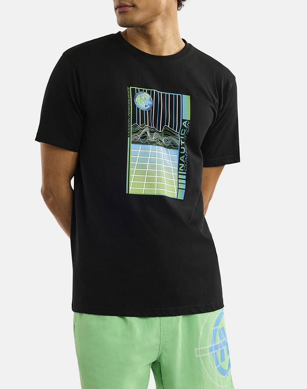 Nautica T Shirt Ss Bangor T Shirt Men Clothes T Shirts & Sweatshirts T Shirts Black Cotton,Fabric 3Ncn7R02883 011 Male T-Shirts Black
