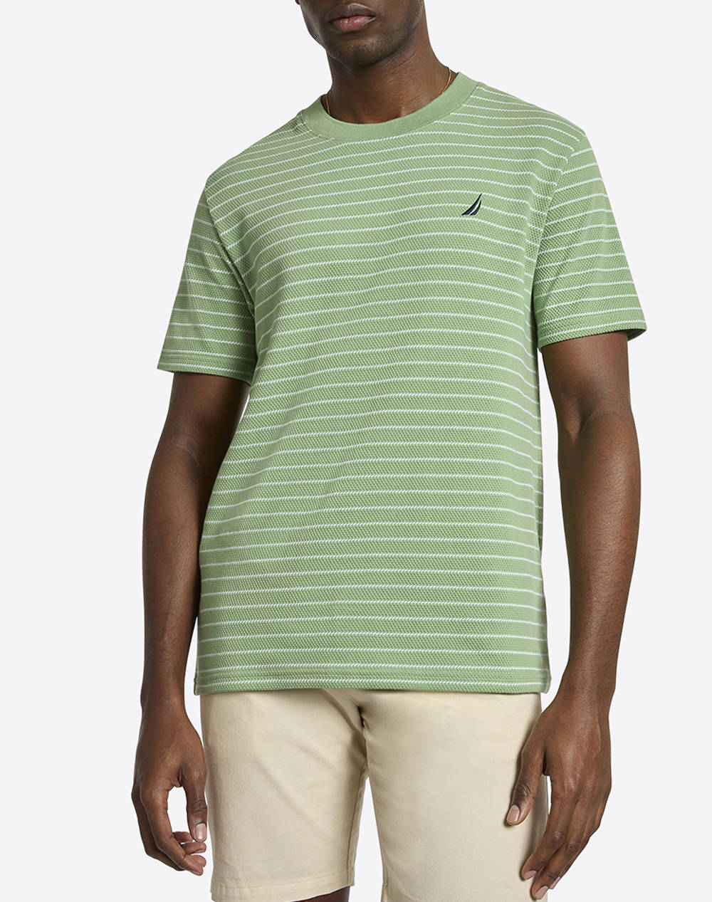 Nautica T Shirt Ss Gianni T Shirt Men Clothes T Shirts & Sweatshirts T Shirts Green Cotton 3Ncn1R02940 572 Male T-Shirts Green