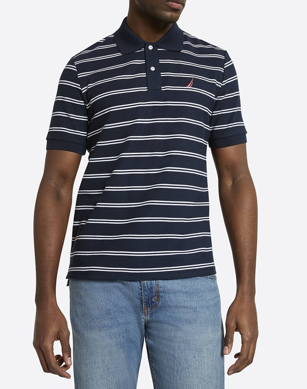 Nautica Polo Shirt Ss Klaus Polo Shirt Men Clothes T Shirts & Sweatshirts Polo Navyblue Cotton,Synthetic 3Ncn1R02923 459 Male Polo Blue