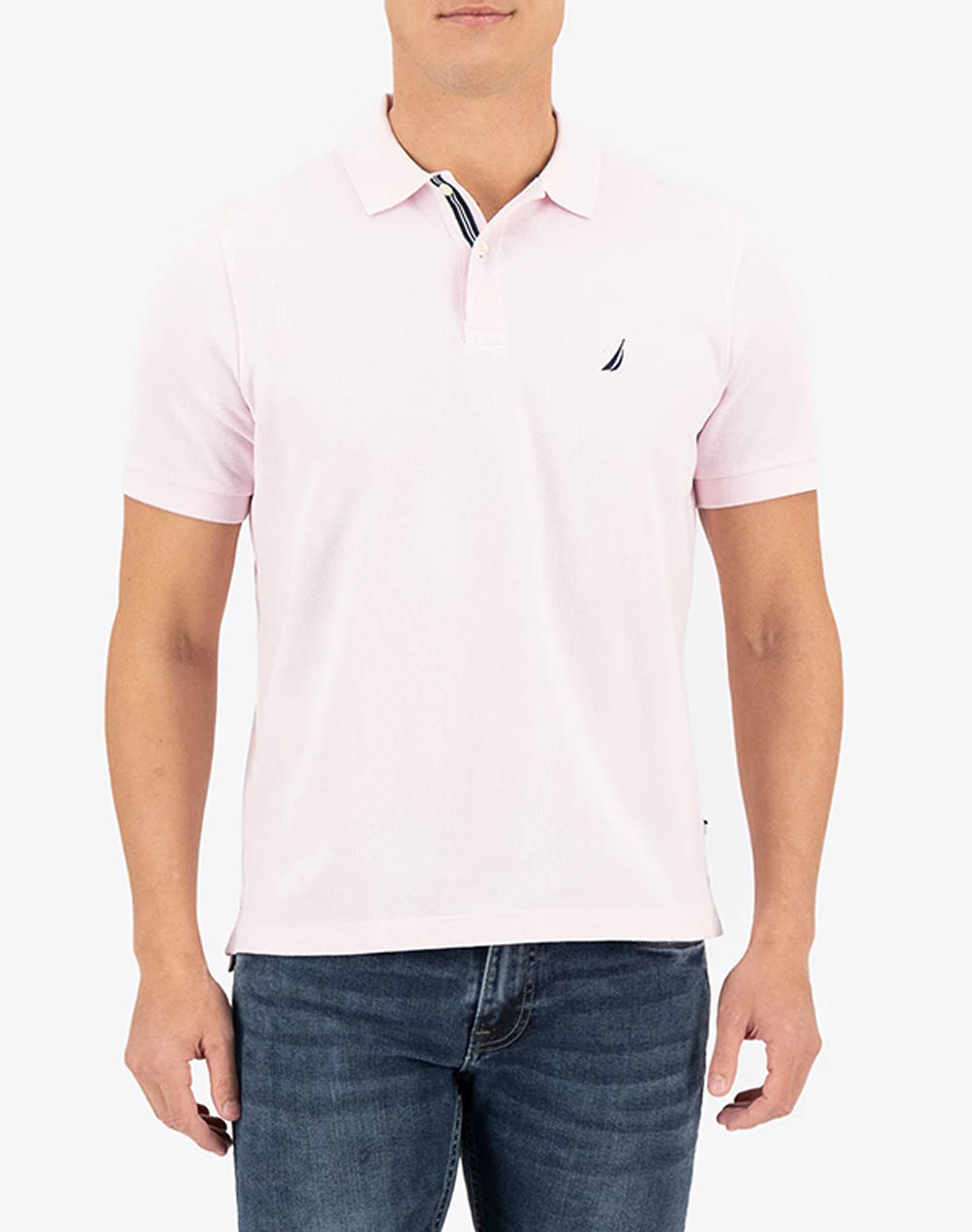 Nautica Polo Shirt Ss Fca Classic Fit Deck Polo Men Clothes T Shirts & Sweatshirts Polo Lightpink Cotton 3Nck17000 64D Male Polo