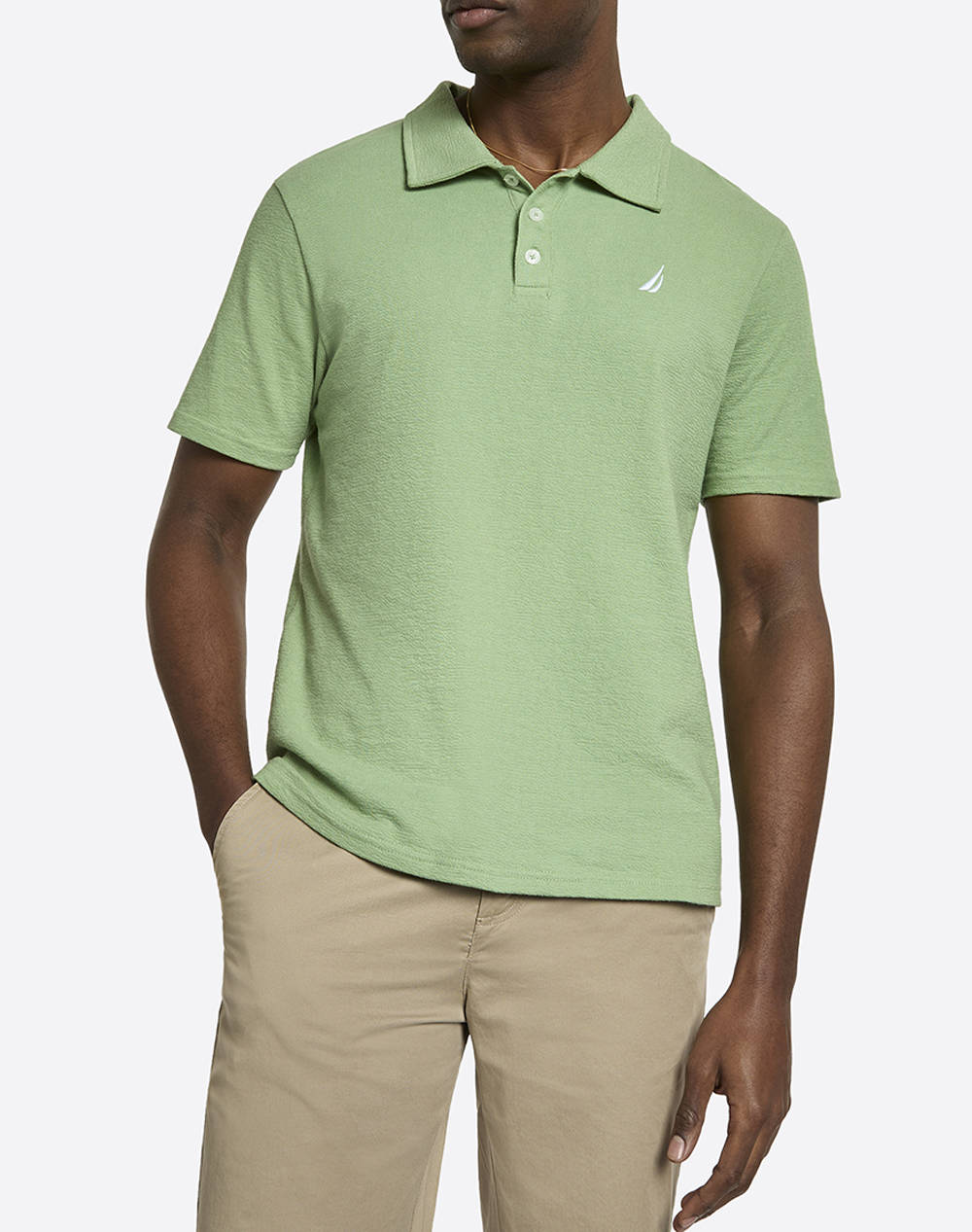 Nautica Polo Shirt Ss Torres Polo Shirt Men Clothes T Shirts & Sweatshirts Polo Lightgreen Cotton 3Ncn1R02933 572 Male Polo Green