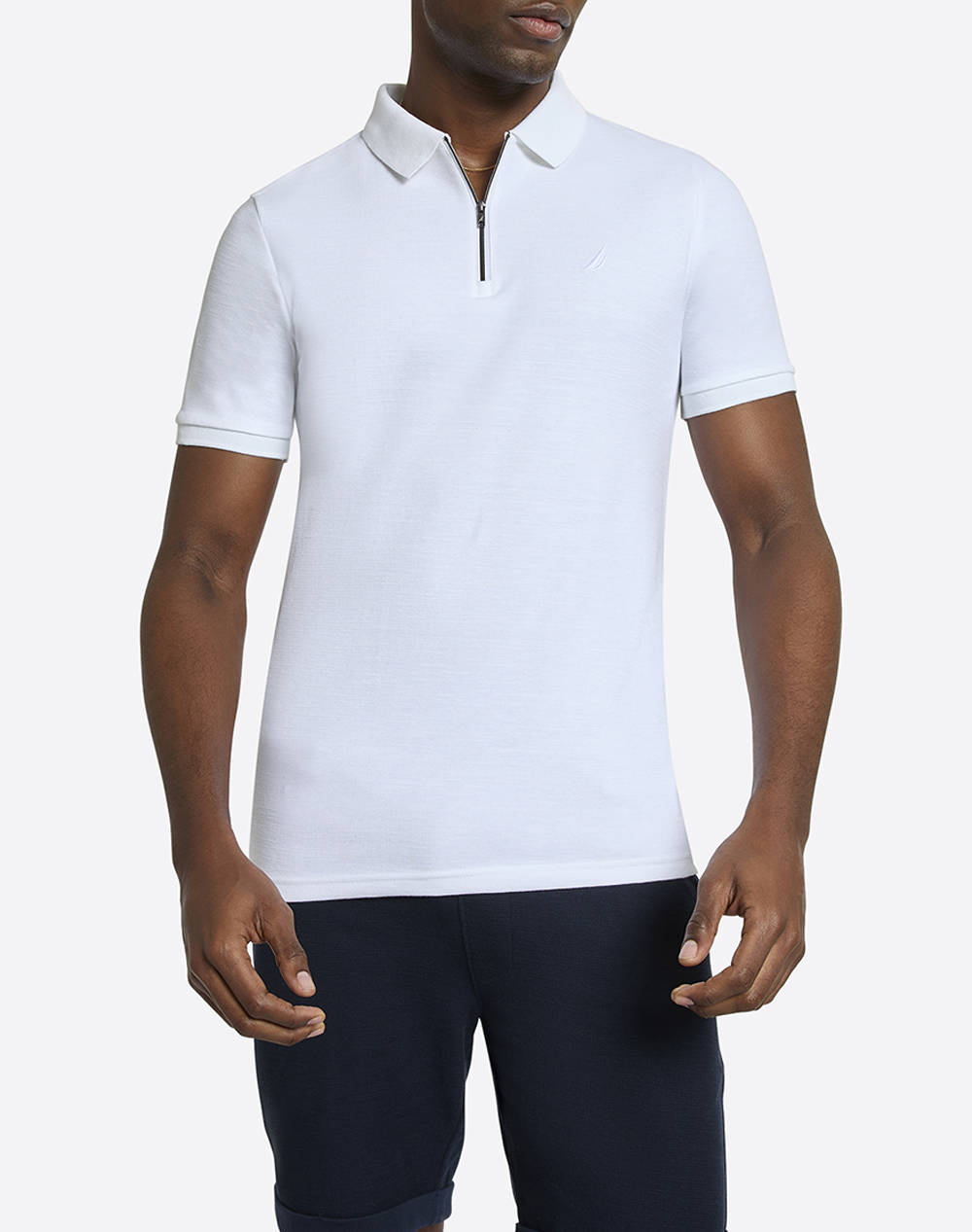 Nautica Polo Shirt Ss Amalfi Slim Fit Polo Shirt Men Clothes T Shirts & Sweatshirts Polo White Cotton 3Ncn1R02929 908 Male Polo