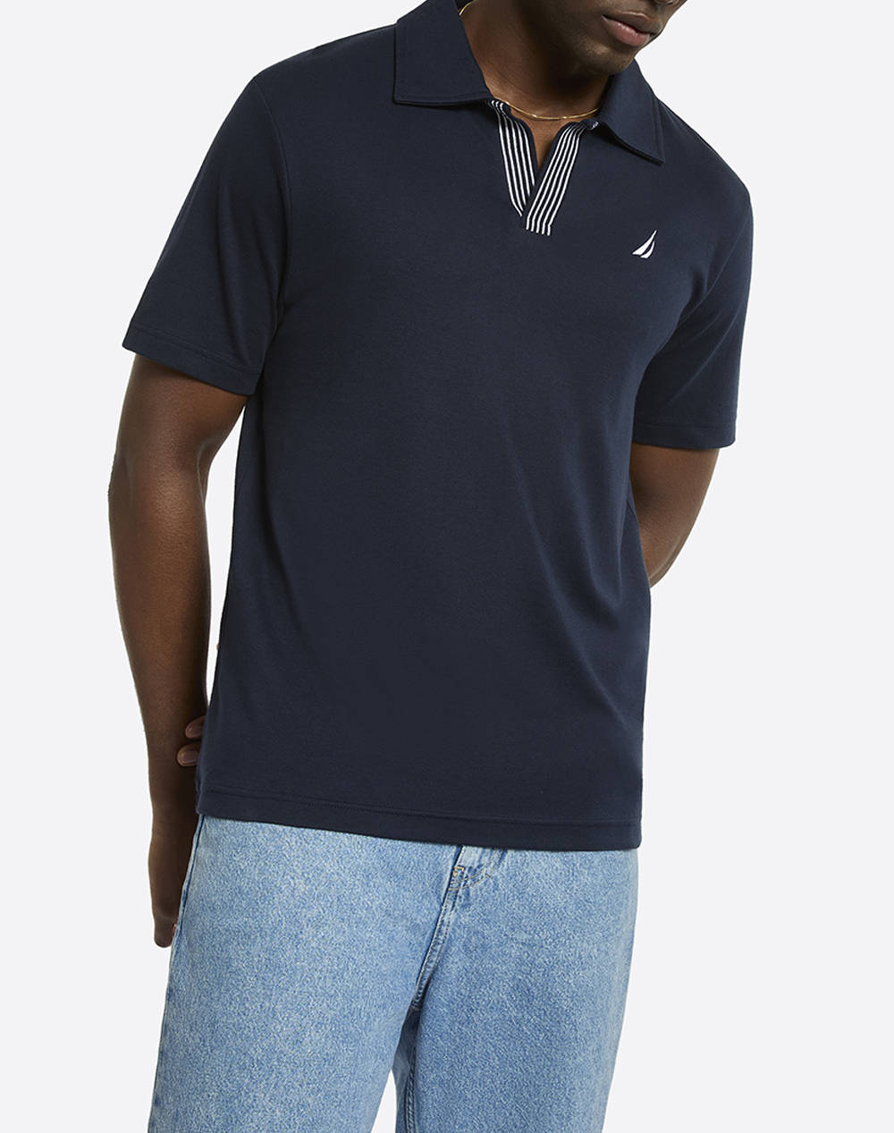 Nautica Polo Shirt Ss Salazar Polo Shirt Men Clothes T Shirts & Sweatshirts Polo Navyblue Cotton 3Ncn1R02944 459 Male Polo Blue