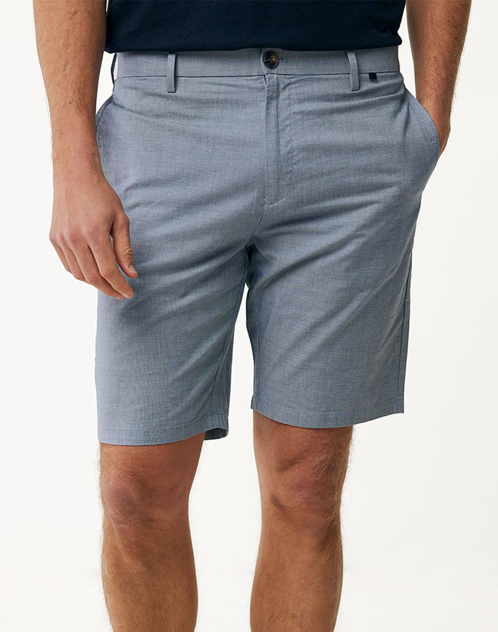 Mexx Smart Chino Shorts Men Clothes Shorts/Bermudas Chinos Steelblue Fabric Mf007301751M 174021 Male Chinos Blue