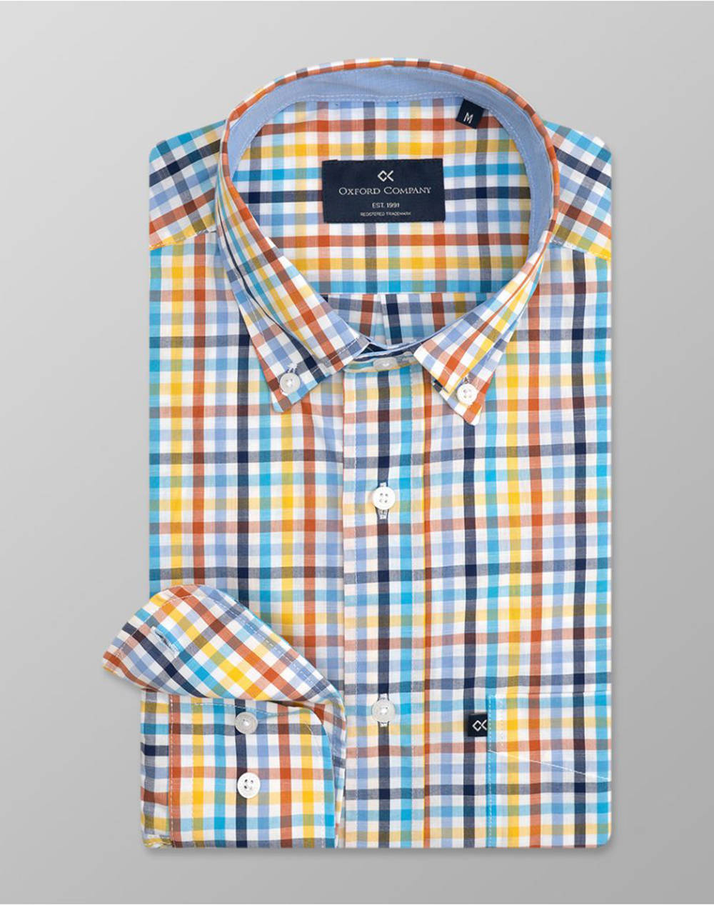 Oxford Company Button Down Shirt Men Clothes Shirts Multi Cotton M131 Bx10.01 01 Male Shirts