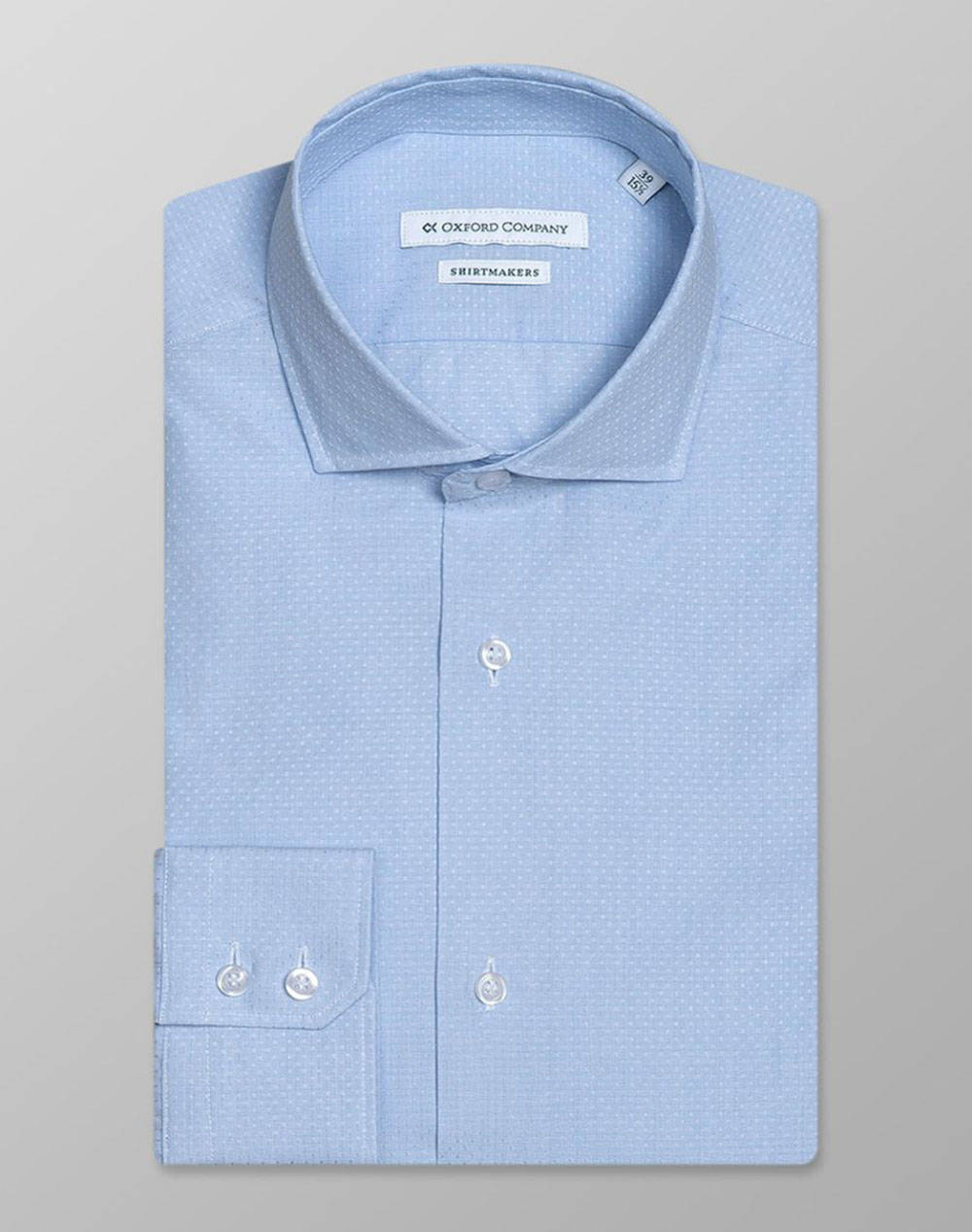 Oxford Company Roxy Slim Fit Shirt Men Clothes Shirts Ciel Cotton M840Nrx21.01 01 Male Shirts