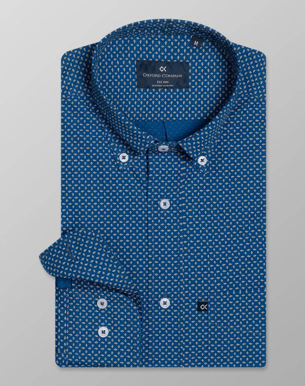 Oxford Company Button Down Shirt Men Clothes Shirts Multi Cotton M141 Bx11.02 02 Male Shirts