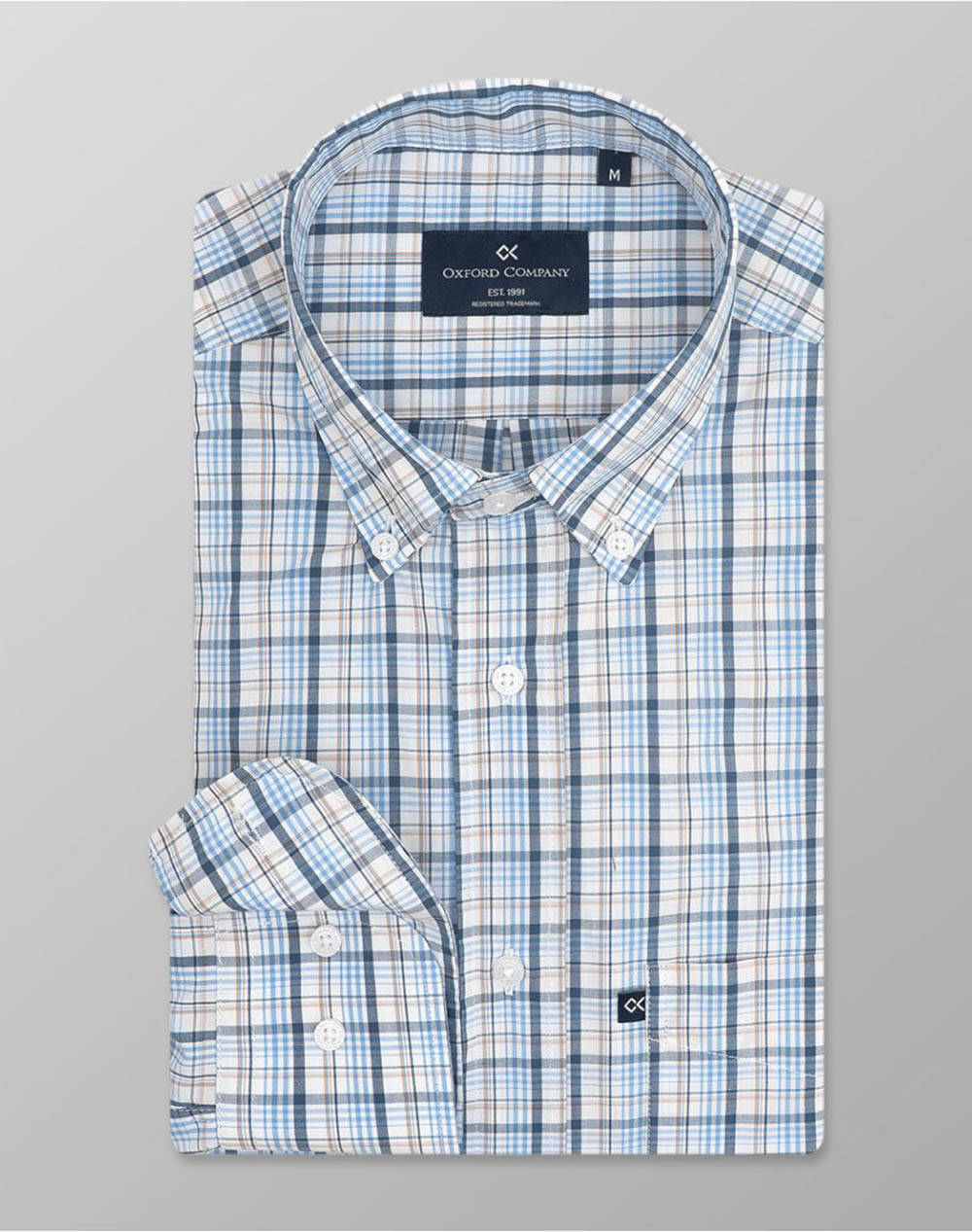 Oxford Company Button Down Shirt Men Clothes Shirts Multi Cotton M132 Bx10.01 01 Male Shirts