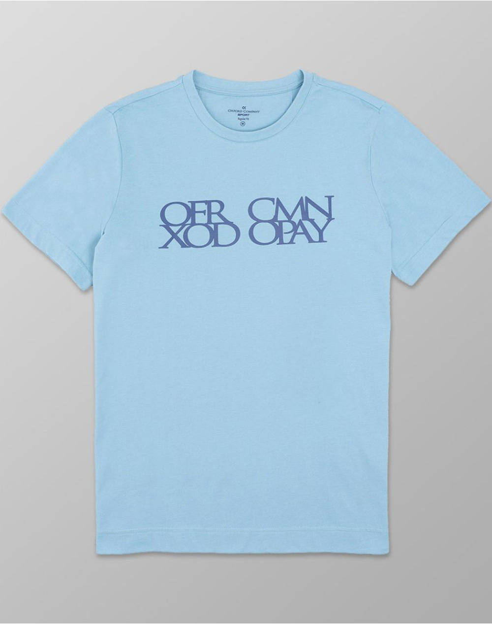 Oxford Company College Ss T Shirt Men Clothes T Shirts & Sweatshirts T Shirts Lightblue Cotton K406 Mx20.43 43 Male T-Shirts Blue