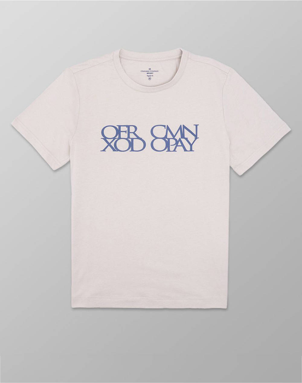 Oxford Company College Ss T Shirt Men Clothes T Shirts & Sweatshirts T Shirts Biege Cotton K406 Mx20.02 02 Male T-Shirts Biege