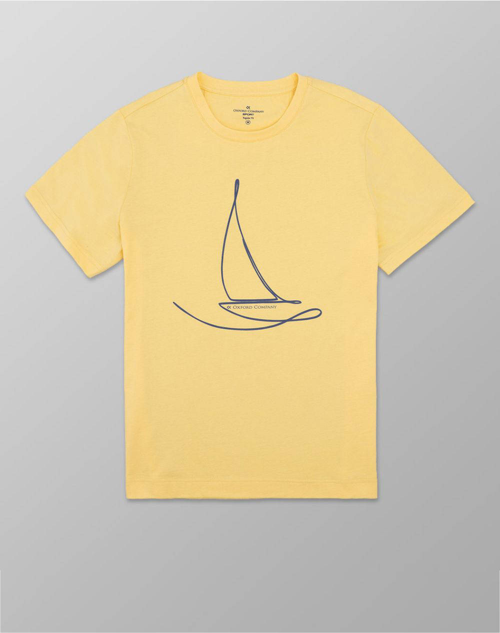 Oxford Company College Ss Men Clothes T Shirts & Sweatshirts T Shirts Yellow Cotton K405 Mx20.45 45 Male T-Shirts