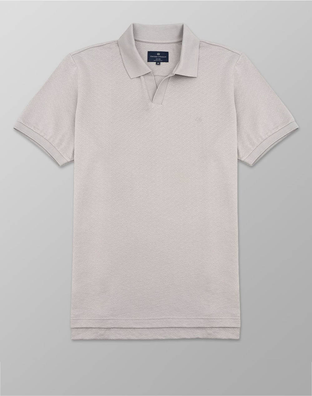 Oxford Company Polo V Ss T Shirt Men Clothes T Shirts & Sweatshirts Polo Metallicsilver Cotton P409 Px00.13 13 Male Polo