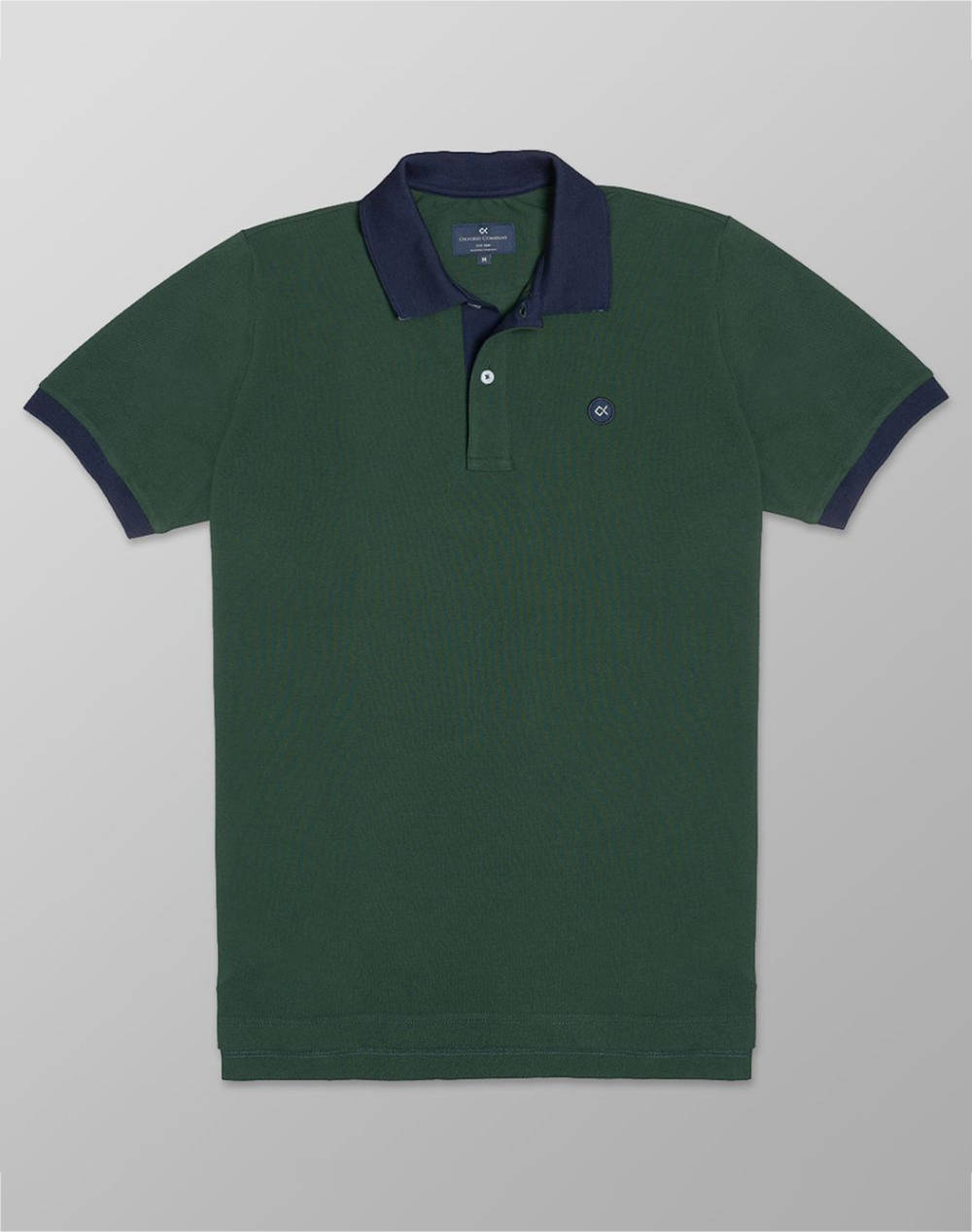 Oxford Company Polo Ss Men Clothes T Shirts & Sweatshirts Polo Darkgreen Cotton P402 Px00.09 09 Male Polo Green