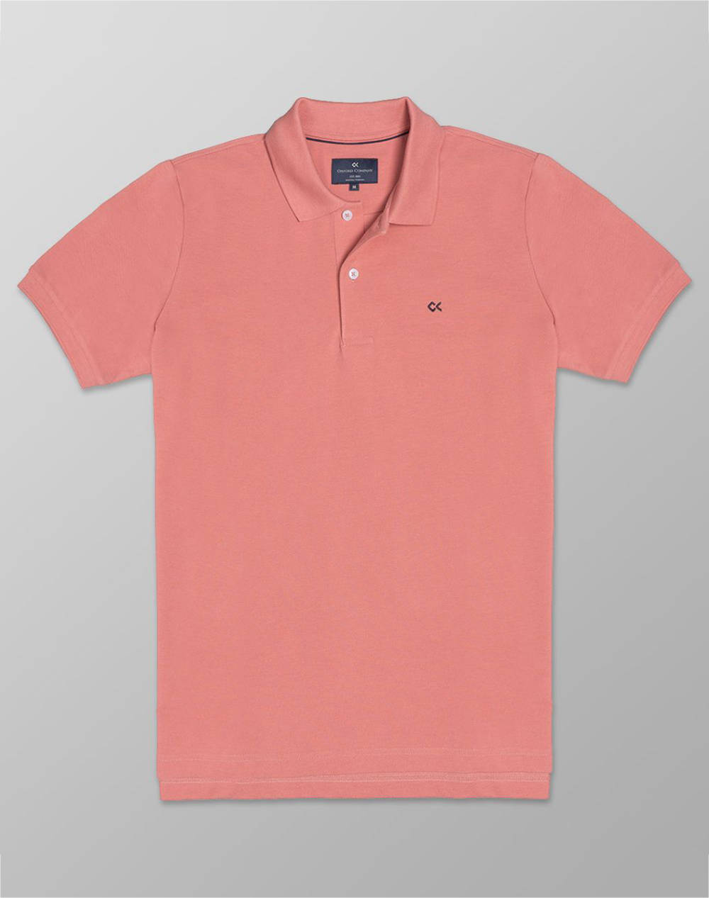 Oxford Company Polo Ss Shirt Men Clothes T Shirts & Sweatshirts Polo Lightcoral Cotton P410 Px00.33 33 Male Polo