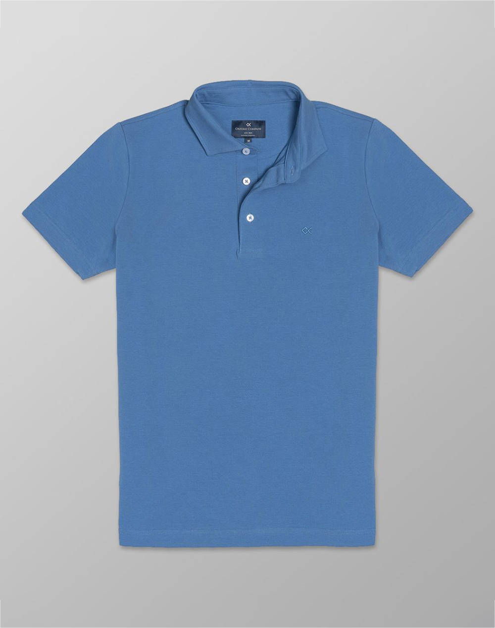 Oxford Company Polo Ss Men Clothes T Shirts & Sweatshirts Polo Blue Cotton,Elastic K201 Px00.03 03 Male Polo Blue