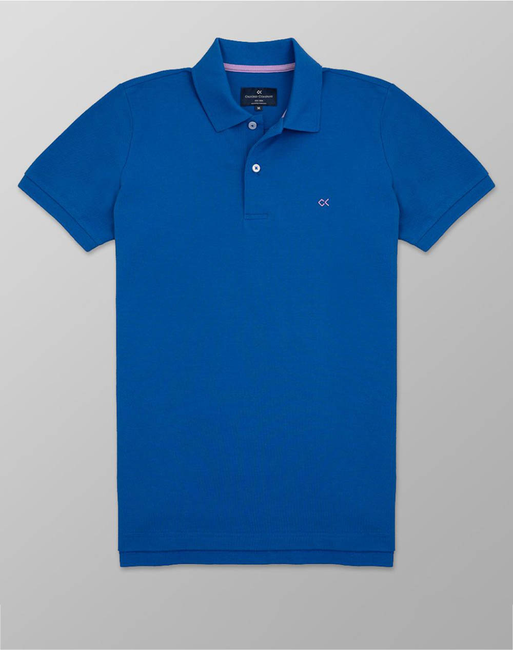 Oxford Company Polo Ss Slim Fit T Shirt Men Clothes T Shirts & Sweatshirts Polo Blue Cotton P414 Px00.14 14 Male Polo Blue