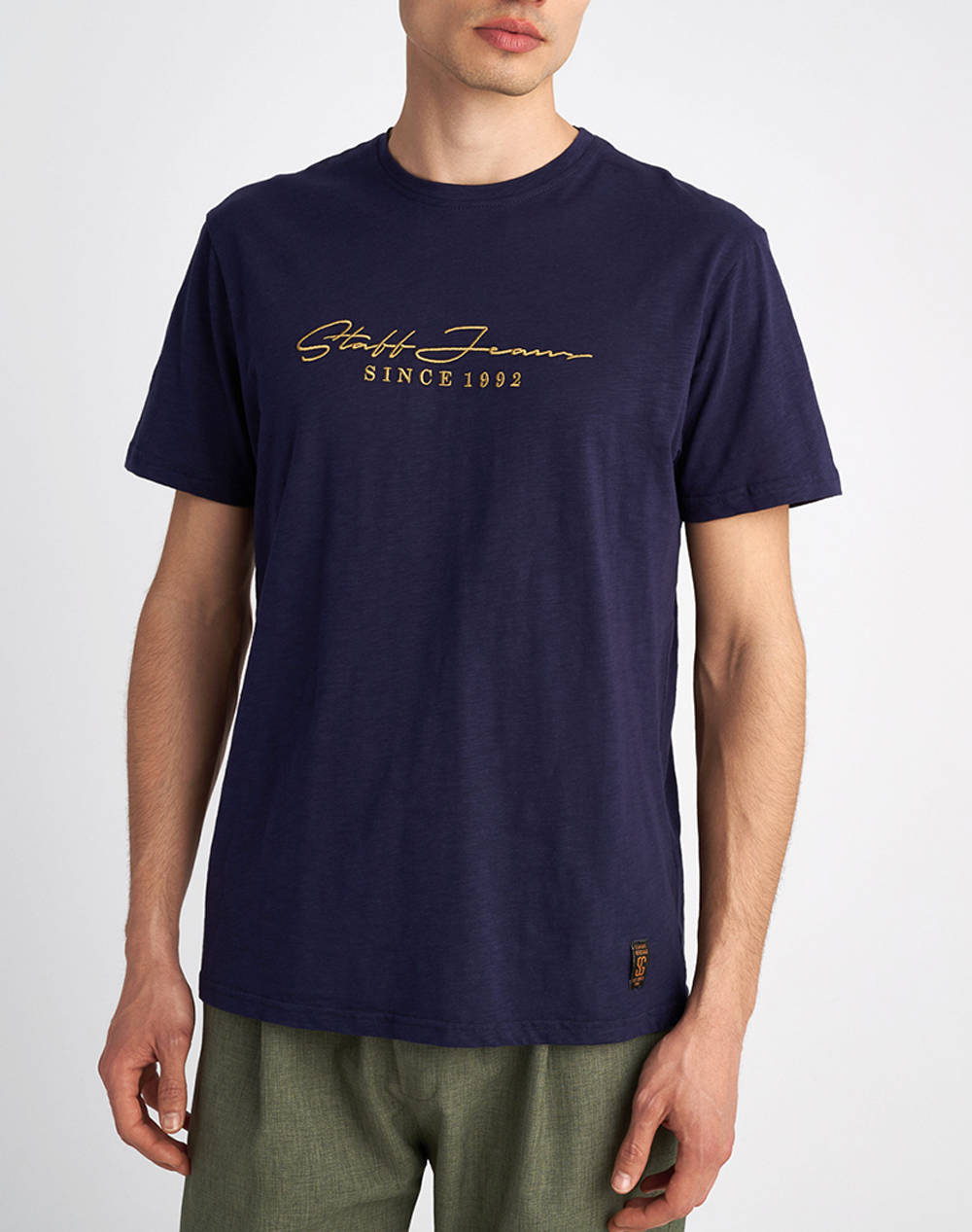Staff Man T Shirt Beck Men Clothes T Shirts & Sweatshirts T Shirts Darkblue Cotton 64 013.053 Ν0045 Male T-Shirts Blue