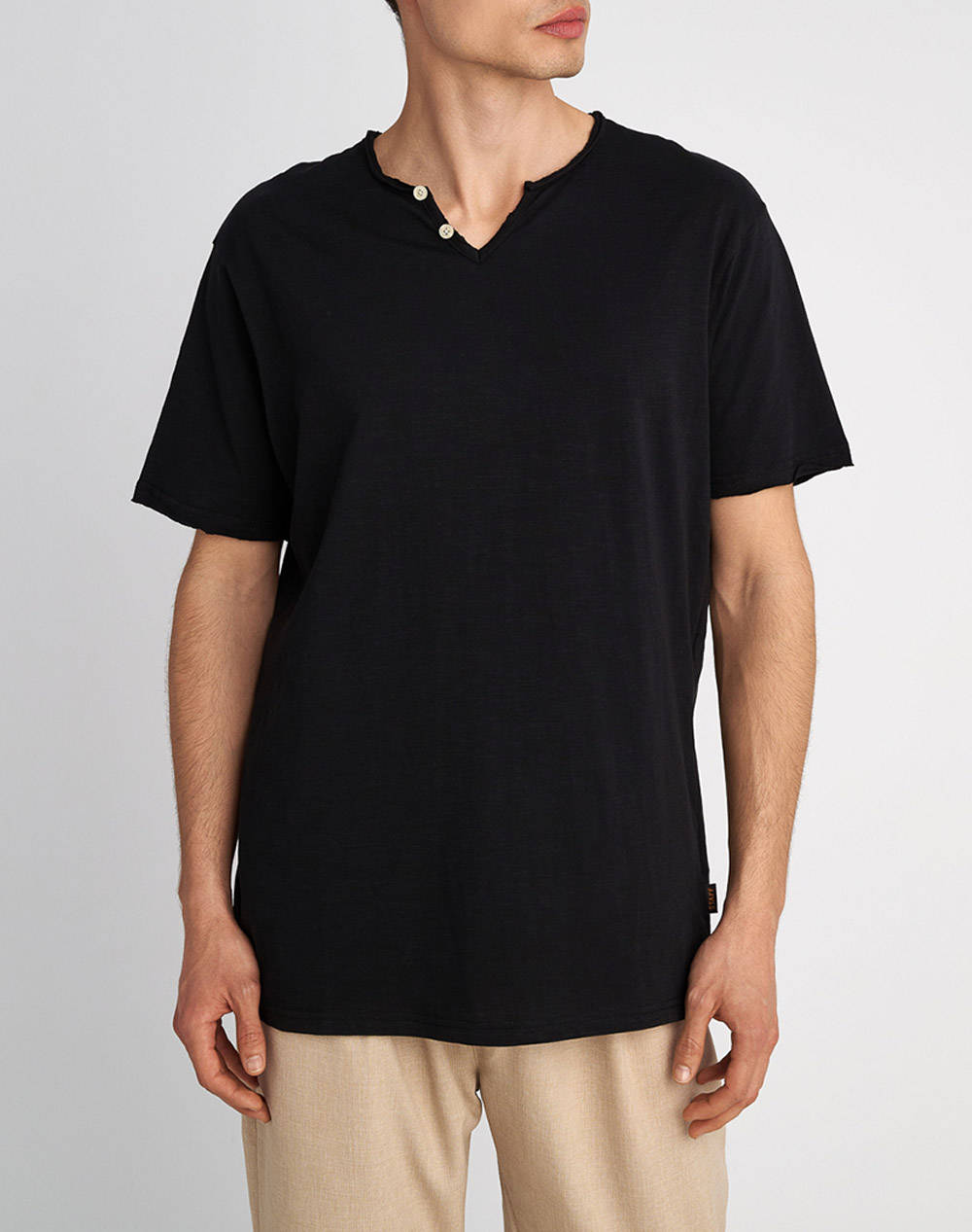 Staff Man T Shirt Zofer Men Clothes T Shirts & Sweatshirts T Shirts Black Cotton 64 032.053 Ν0090 Male T-Shirts Black