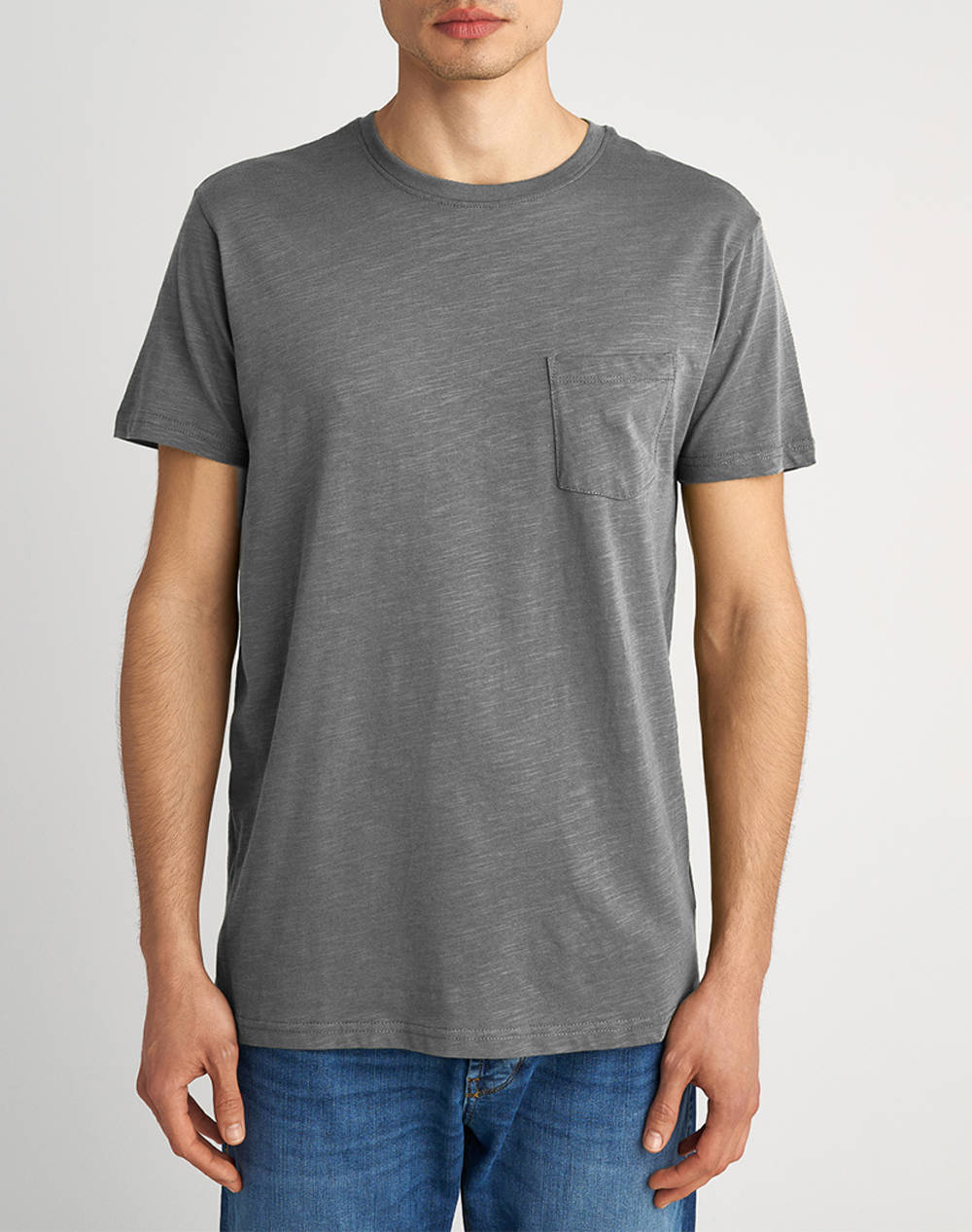 Staff Man T Shirt Persy Men Clothes T Shirts & Sweatshirts T Shirts Gray Cotton 64 002.053 Ν0006 Male T-Shirts