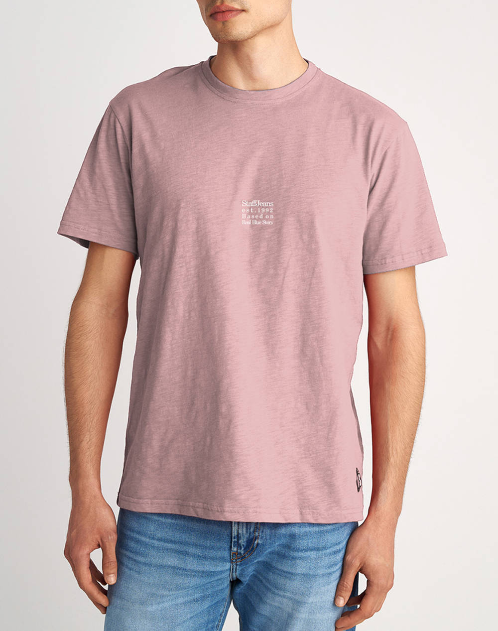 Staff Man T Shirt Fitz Men Clothes T Shirts & Sweatshirts T Shirts Pink Cotton 64 016.053 Ν0099 Male T-Shirts