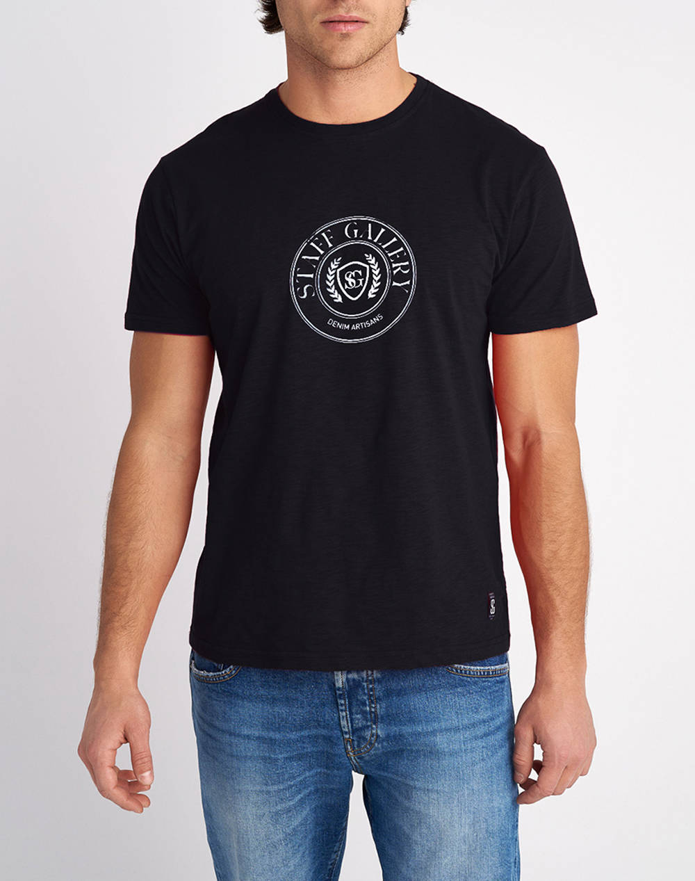 Staff Man T Shirt Leo Men Clothes T Shirts & Sweatshirts T Shirts Black Cotton 64 012.053 Ν0090 Male T-Shirts Black