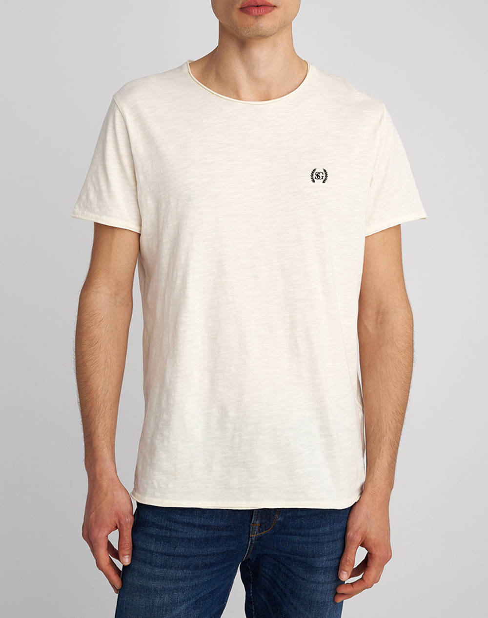 Staff Man T Shirt Zeus Men Clothes T Shirts & Sweatshirts T Shirts Offwhite Cotton 64 031.053 Ν0024 Male T-Shirts
