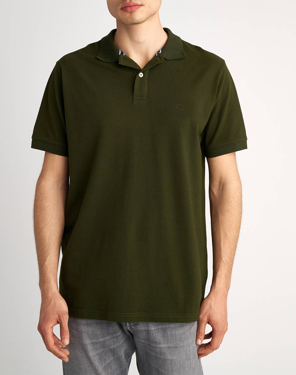 Staff Man Thomas Polo Shirt Men Clothes T Shirts & Sweatshirts Polo Olive Cotton 64 401.053 Ν0005 Male Polo