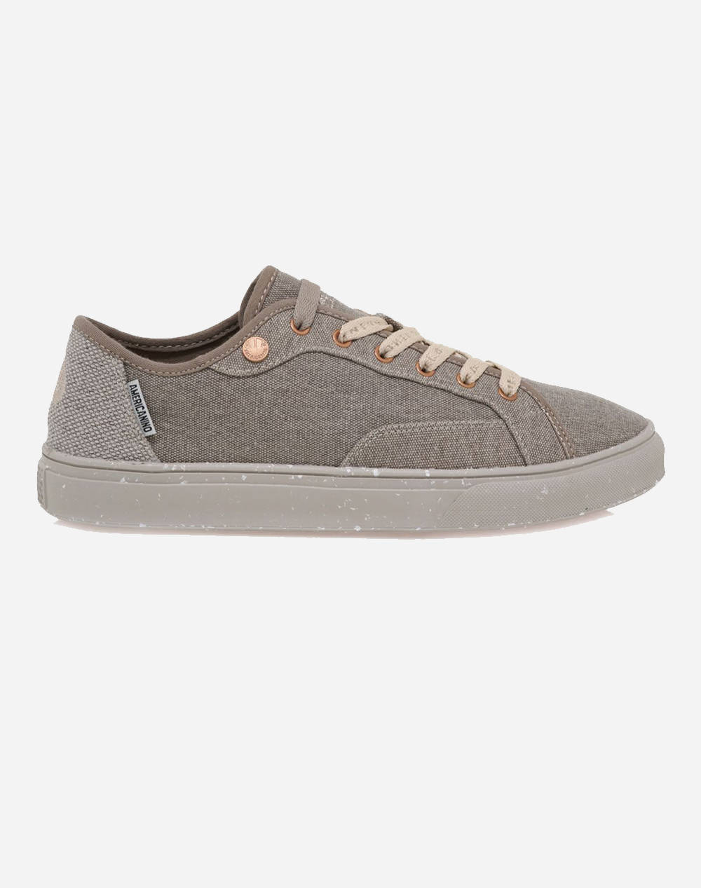 Americanino Casual Men Footwear Oxfords Sandybrown Fabric U503G00518T8 8T8 Male Oxfords Brown