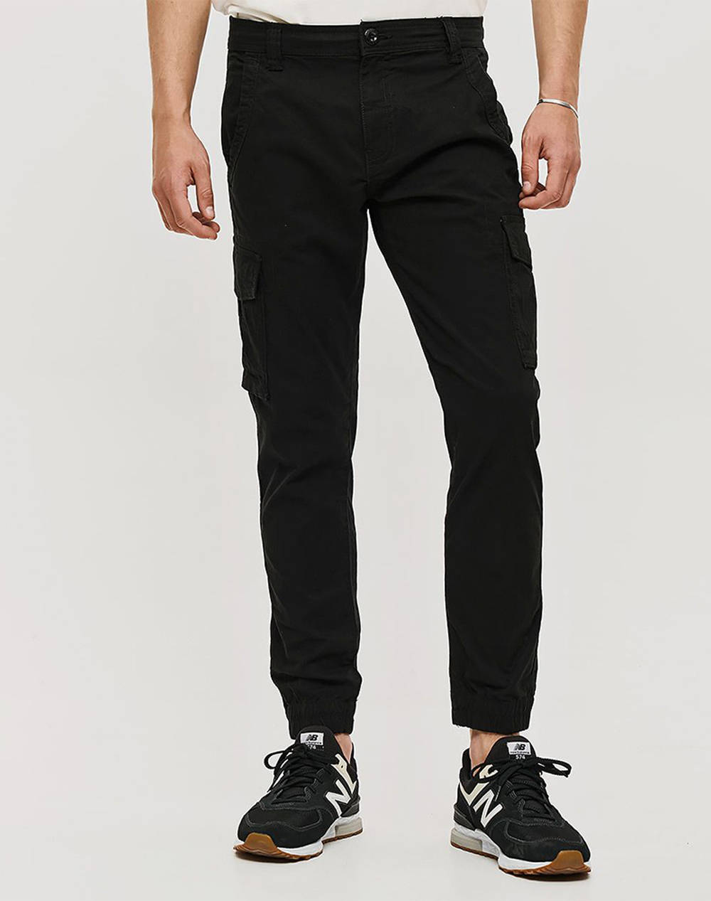 Brokers Men''S Cargo Pants Men Clothes Trousers Cargo Black Cotton,Elastic 25014562451 80 Male Cargo Black