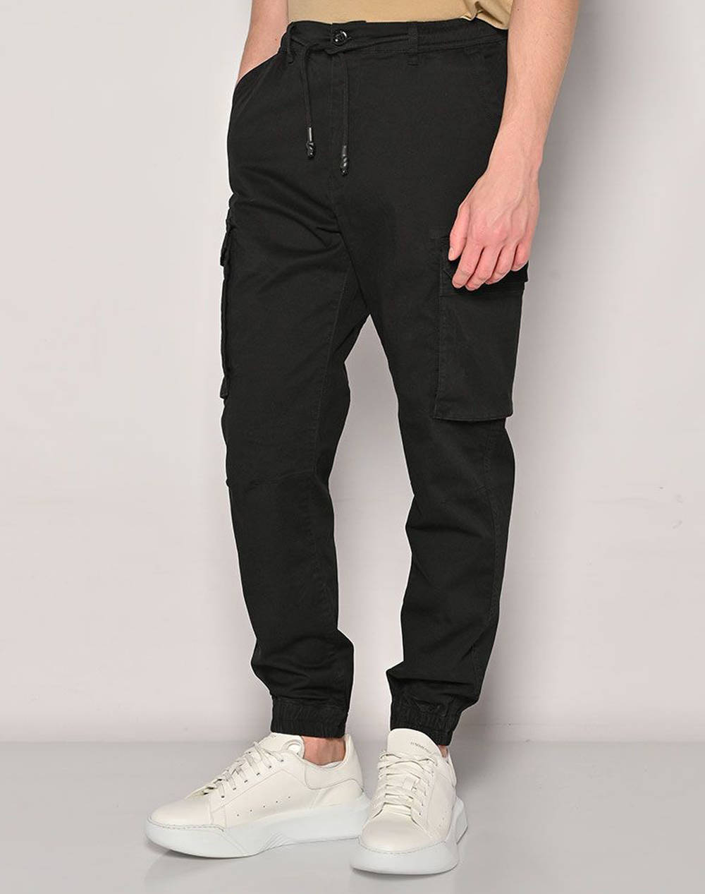 Brokers Men''S Cargo Pants Men Clothes Trousers Cargo Black Cotton,Elastic 24014551451 80 Male Cargo Black